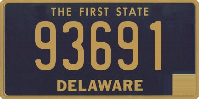 DE license plate 93691