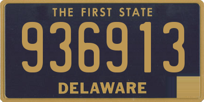 DE license plate 936913