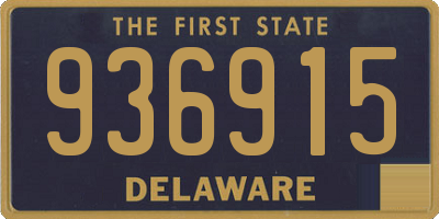 DE license plate 936915