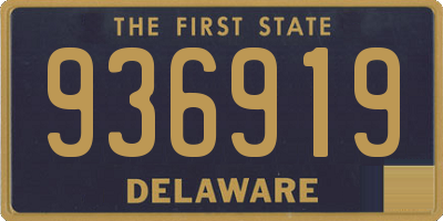 DE license plate 936919