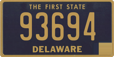 DE license plate 93694