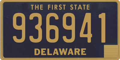 DE license plate 936941