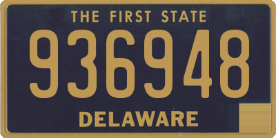 DE license plate 936948