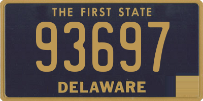 DE license plate 93697