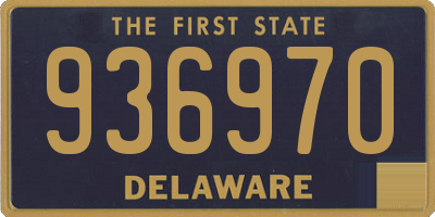 DE license plate 936970