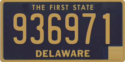 DE license plate 936971