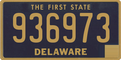 DE license plate 936973