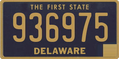 DE license plate 936975