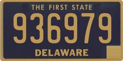 DE license plate 936979