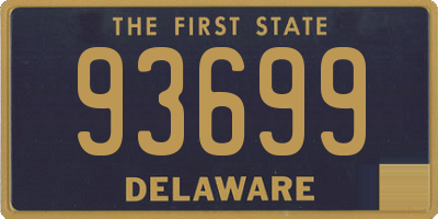 DE license plate 93699