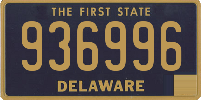 DE license plate 936996