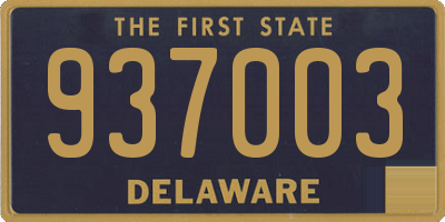 DE license plate 937003
