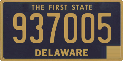 DE license plate 937005