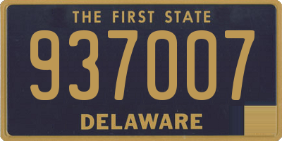 DE license plate 937007