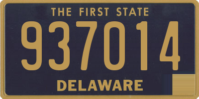 DE license plate 937014