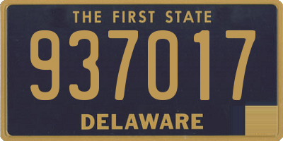 DE license plate 937017
