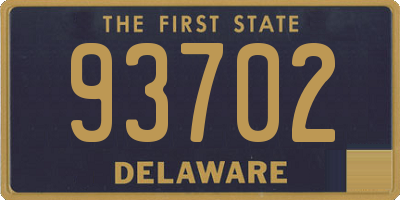 DE license plate 93702