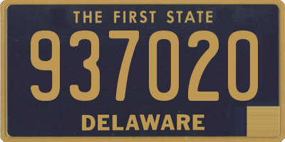 DE license plate 937020