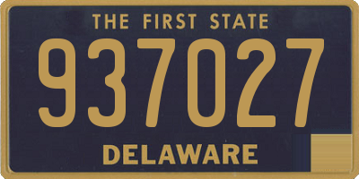 DE license plate 937027