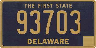 DE license plate 93703