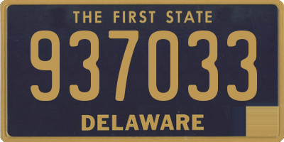 DE license plate 937033