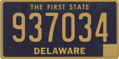 DE license plate 937034