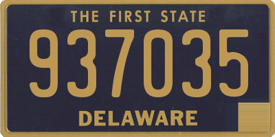 DE license plate 937035