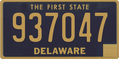 DE license plate 937047