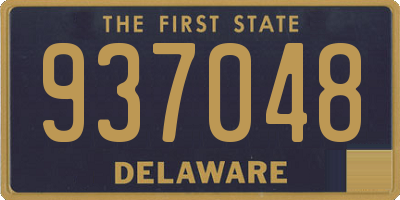 DE license plate 937048