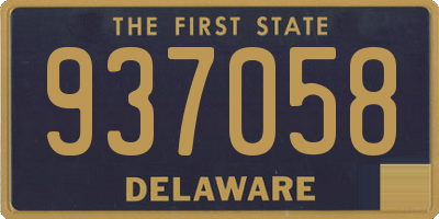 DE license plate 937058