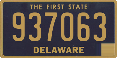 DE license plate 937063