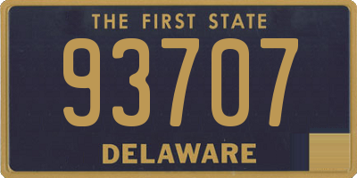 DE license plate 93707