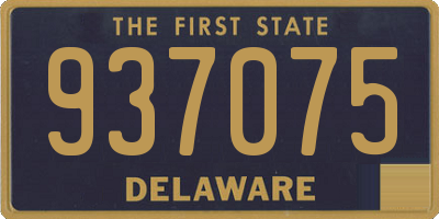 DE license plate 937075