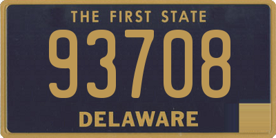 DE license plate 93708