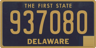 DE license plate 937080