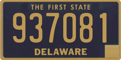 DE license plate 937081