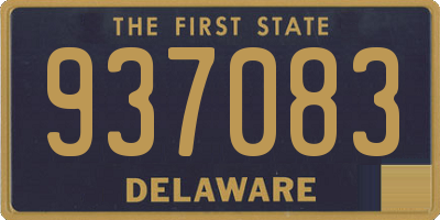 DE license plate 937083