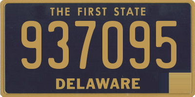 DE license plate 937095