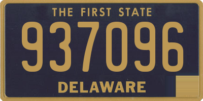 DE license plate 937096