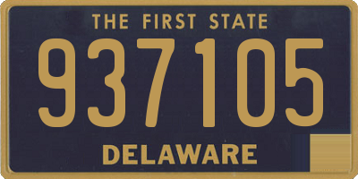 DE license plate 937105