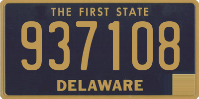 DE license plate 937108
