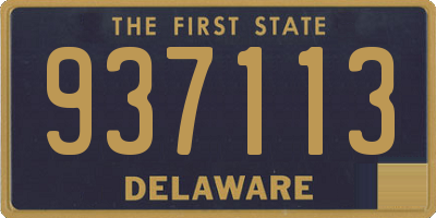 DE license plate 937113