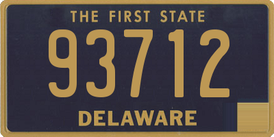 DE license plate 93712