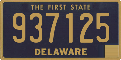 DE license plate 937125