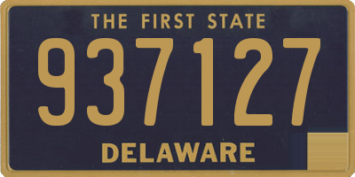 DE license plate 937127