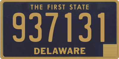 DE license plate 937131