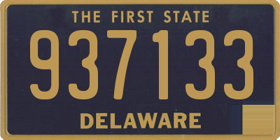DE license plate 937133