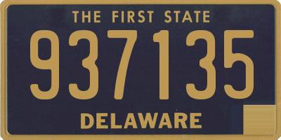 DE license plate 937135