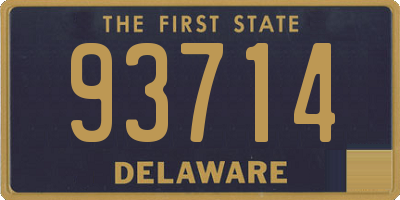 DE license plate 93714