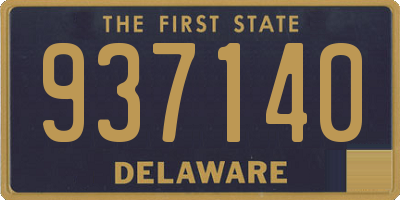 DE license plate 937140